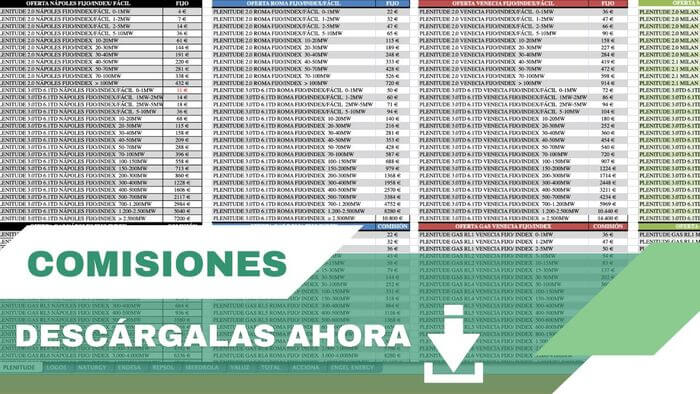 comisiones energia